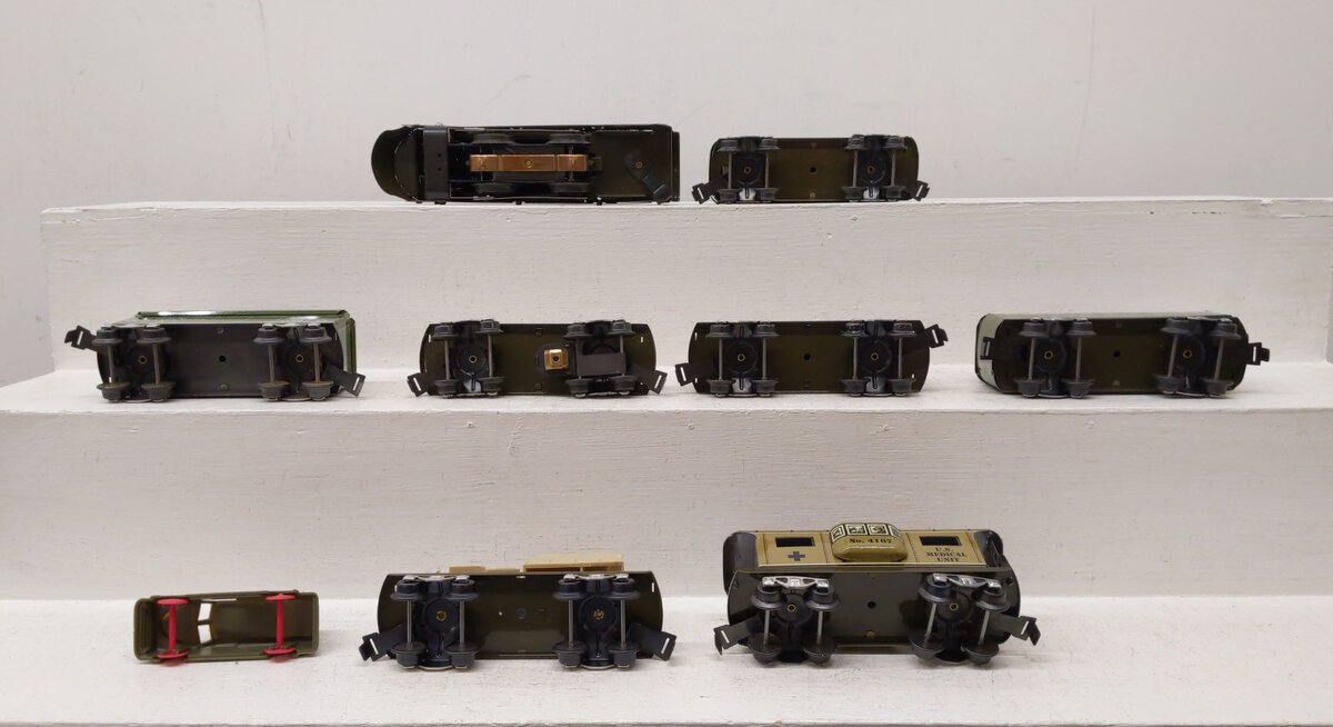 Marx 10471 O Gauge US Army Steamline Steam Train Set EX/Box