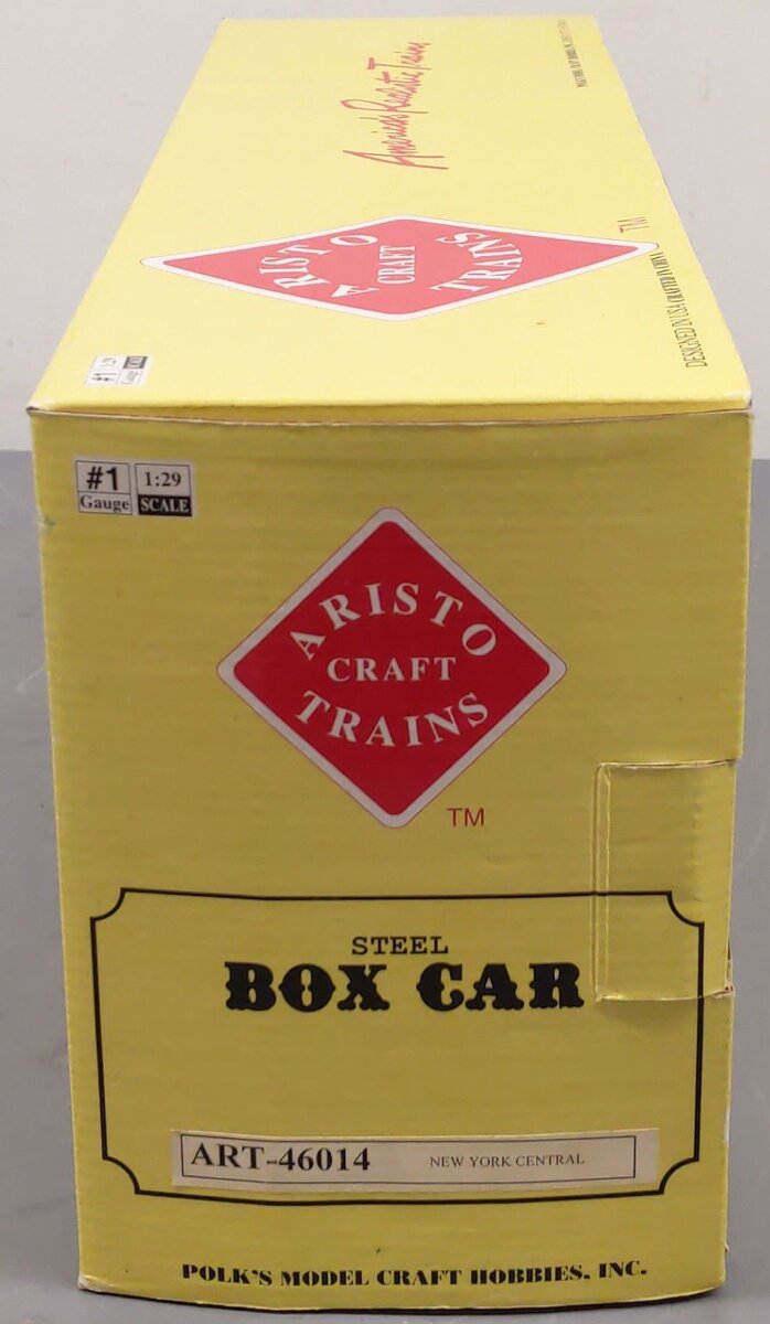 Aristo-Craft 46014 G Scale New York Central Boxcar - Metal Wheels/Box