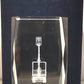 Custom 3D Laser Engraved Excavator Crystal Paperweight LN/Box