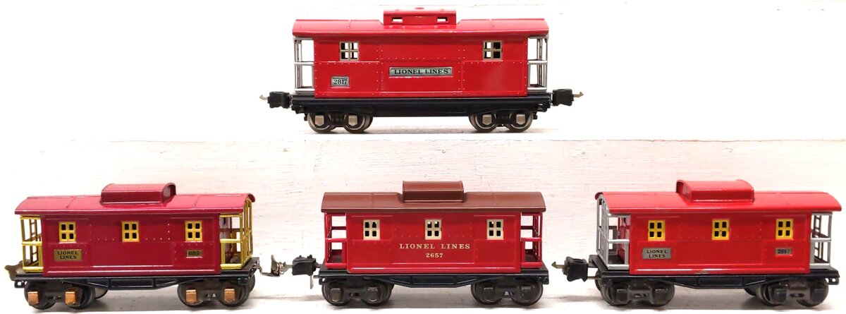 Lionel Vintage Prewar O Gauge Tinplate Caboose: 657, 2657, 2817 [4]