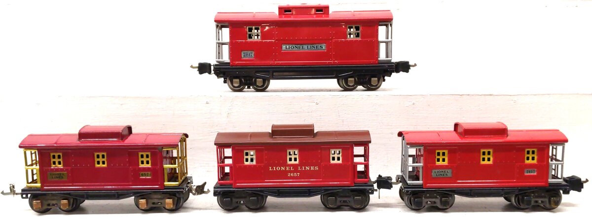 Lionel Vintage Prewar O Gauge Tinplate Caboose: 657, 2657, 2817 [4]