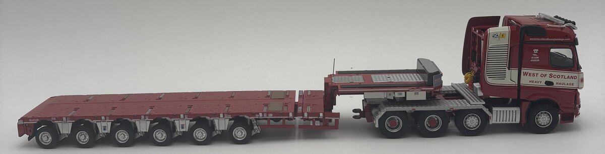 IMC 31-0090 1:50 West Of Scotland Mercedes Arocs BigSpace 8x4 w/Nooteboom MCO-PX LN/Box