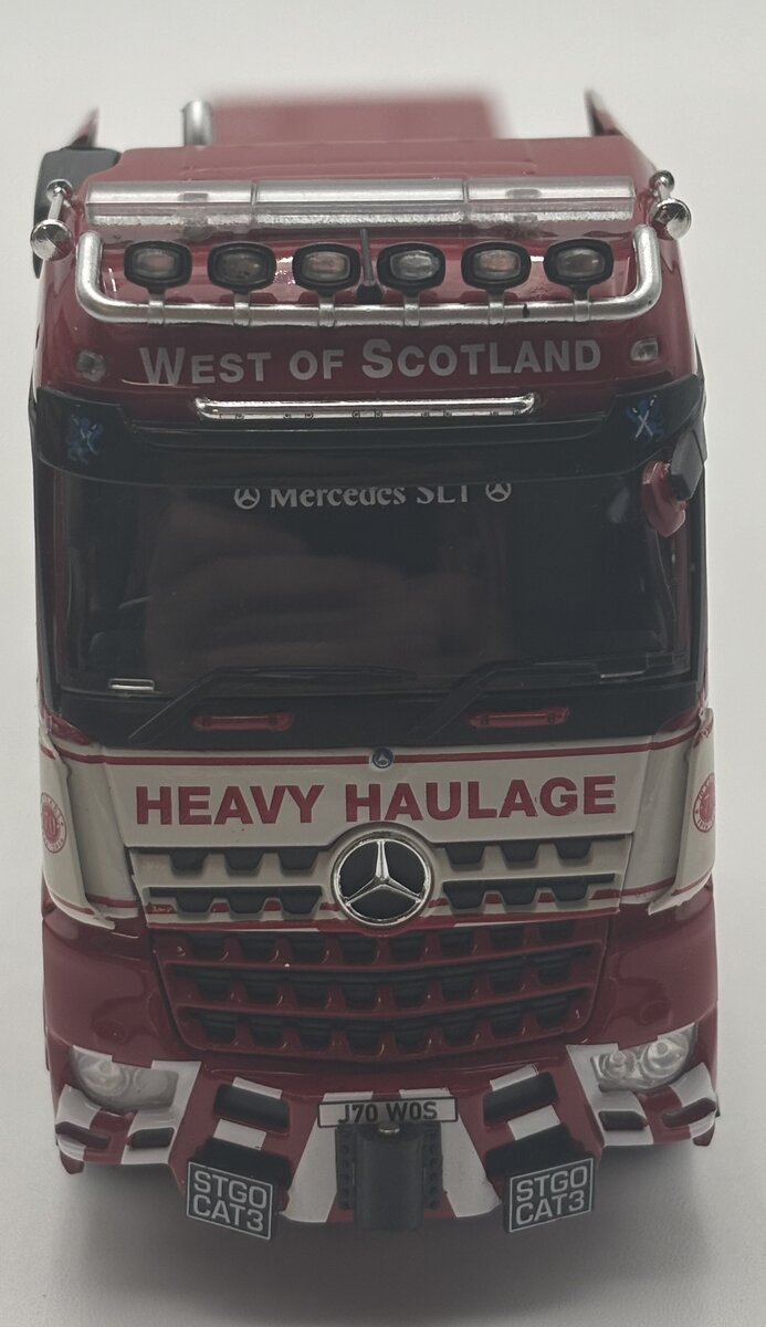 IMC 31-0090 1:50 West Of Scotland Mercedes Arocs BigSpace 8x4 w/Nooteboom MCO-PX LN/Box