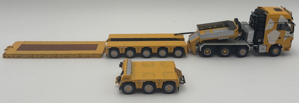 WSI 02-1481 1:50 Keller Hess MAN TGX XXL 8x6 Nooteboom Euro PX 3+5 Brede Vloer LN/Box