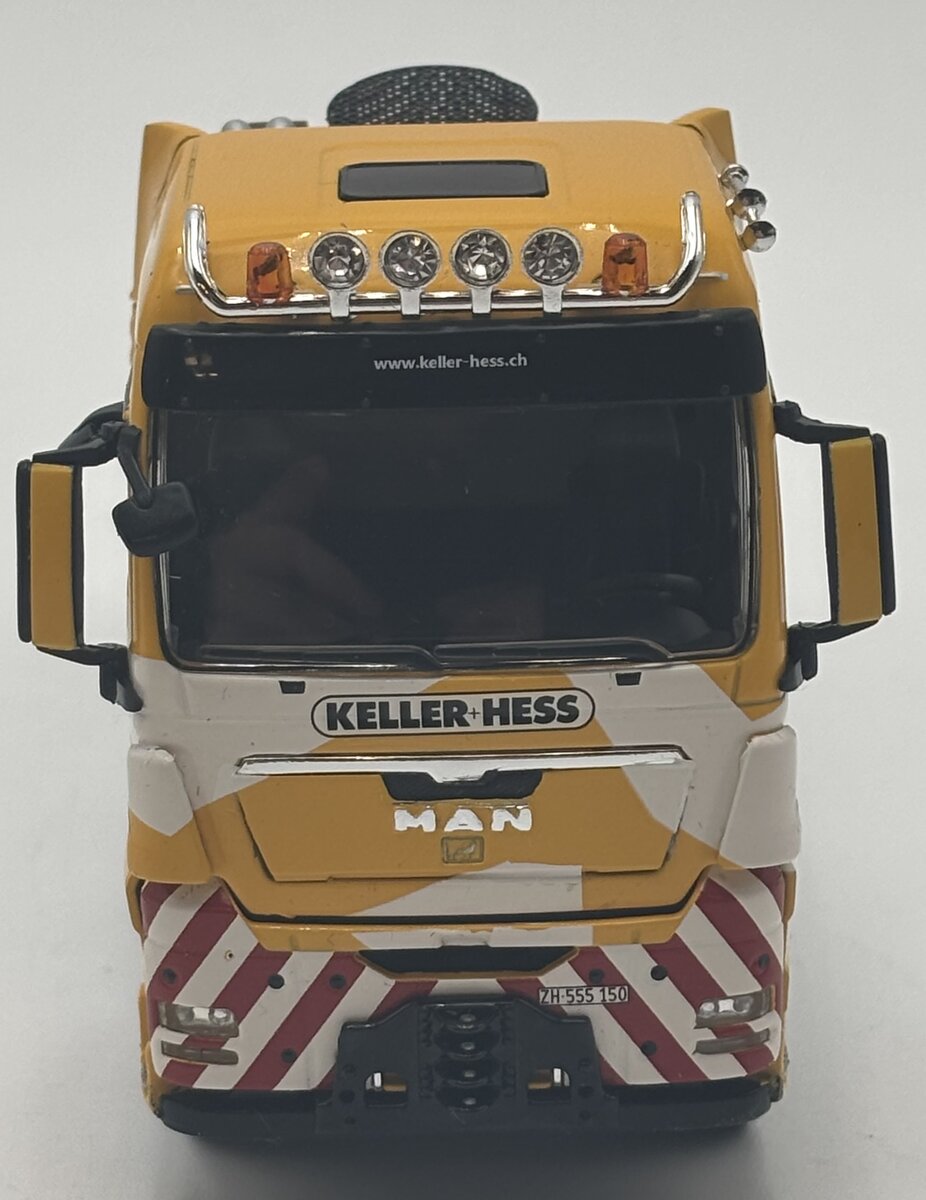 WSI 02-1481 1:50 Keller Hess MAN TGX XXL 8x6 Nooteboom Euro PX 3+5 Brede Vloer LN/Box