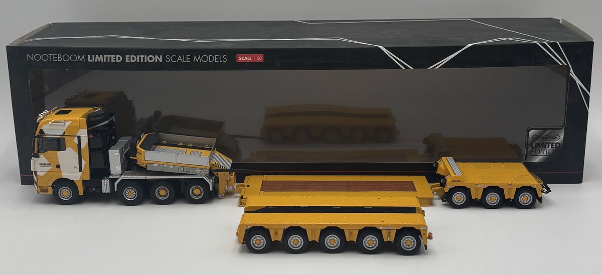 WSI 02-1481 1:50 Keller Hess MAN TGX XXL 8x6 Nooteboom Euro PX 3+5 Brede Vloer LN/Box