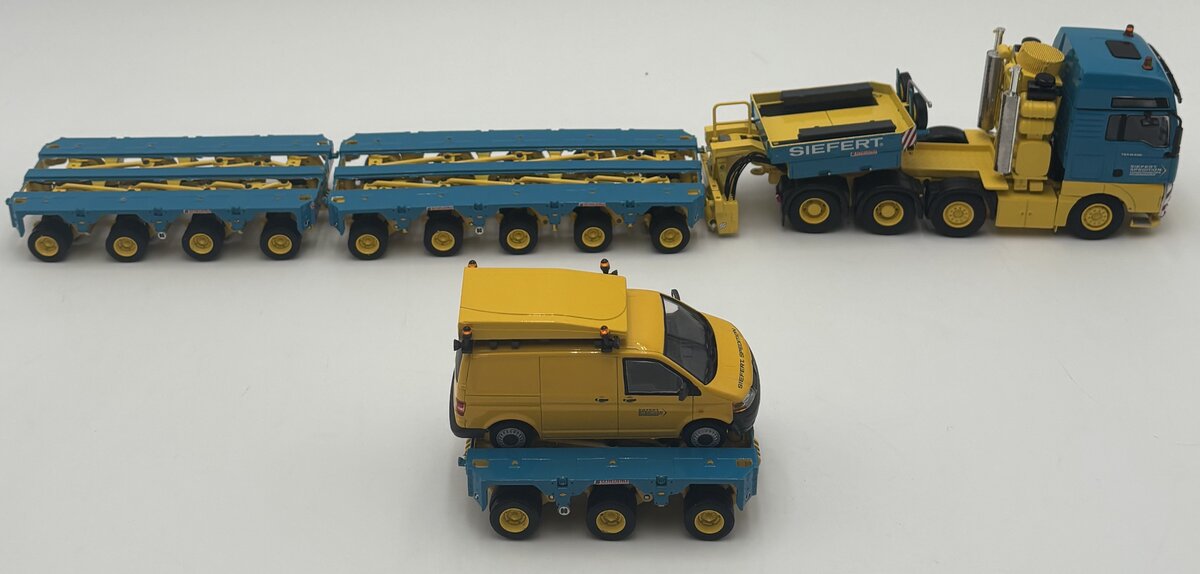 WSI 01-1225 1:50 Siefert - MAN TGA XXL 8x4 w/ Schueurle Intercombi & VW T5 LN/Box