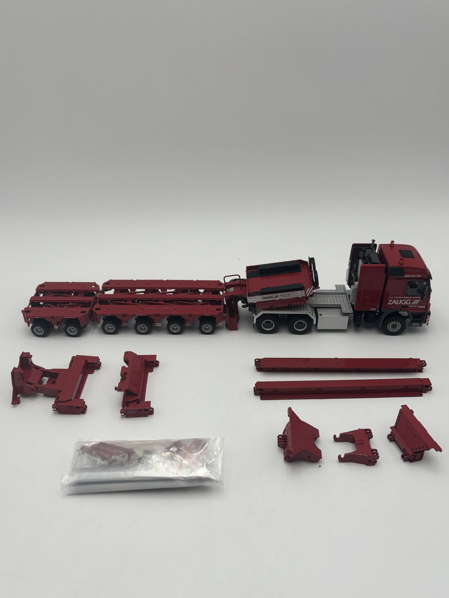 WSI 01-1099 1:50 Zaugg Mercedes MP3 L-Cabine 6x6-Scheuerle Intercombi LN/Box