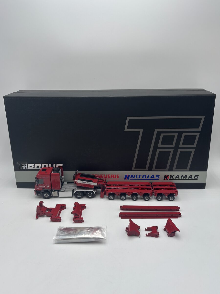 WSI 01-1099 1:50 Zaugg Mercedes MP3 L-Cabine 6x6-Scheuerle Intercombi LN/Box