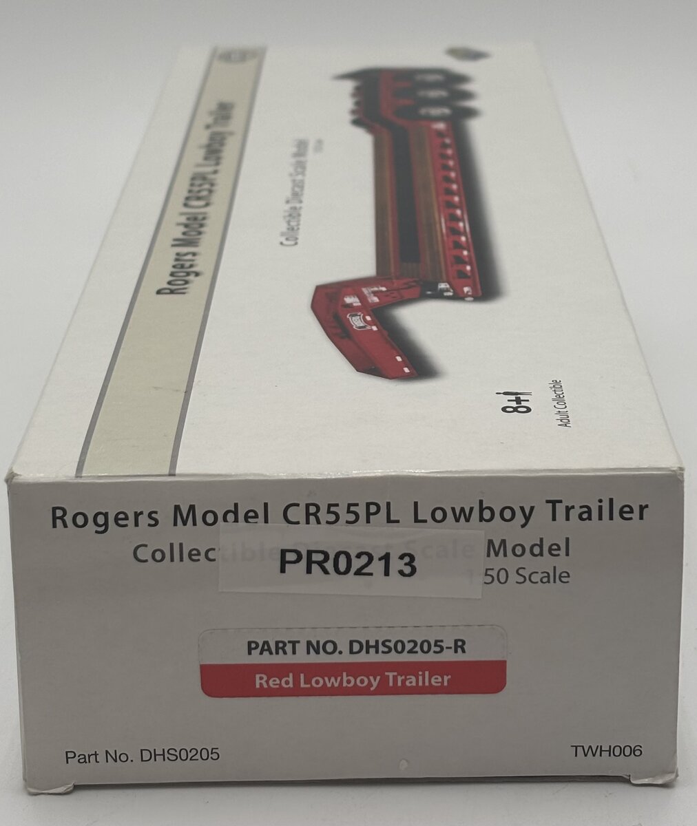 TWH Collectibles TWH006 1:50 Rogers Model CR55PL Lowboy Trailer LN/Box
