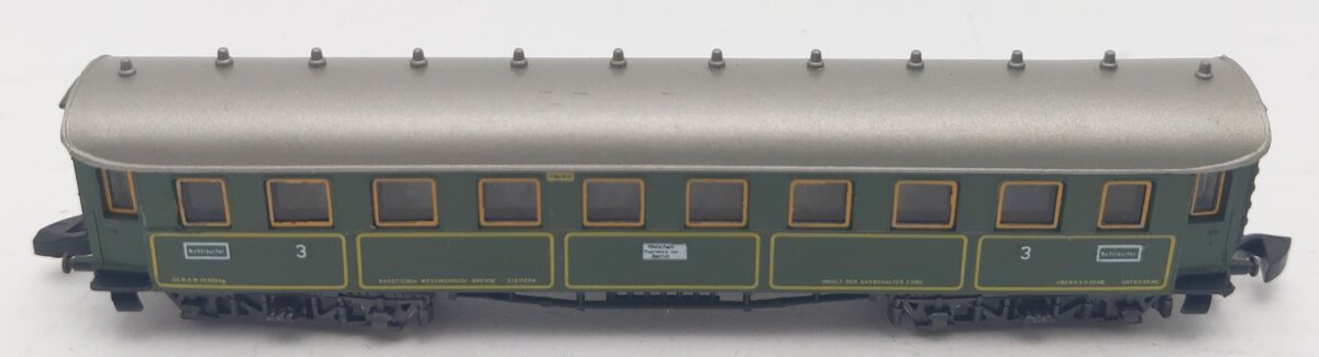 Marklin 8730 Z Scale 3rd Class Bavarian Passenger Car VG/Box