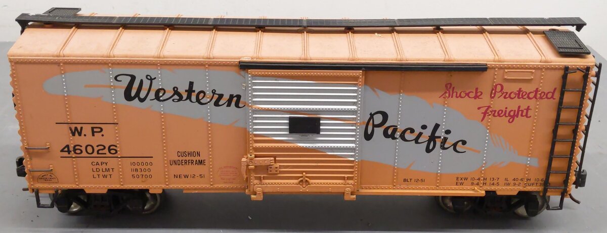 Aristo-Craft 46026 Western Pacific Boxcar- Metal Wheels/Box