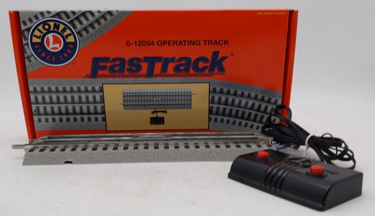 Lionel 6-12054 O Gauge FasTrack Operating Track Section EX/Box