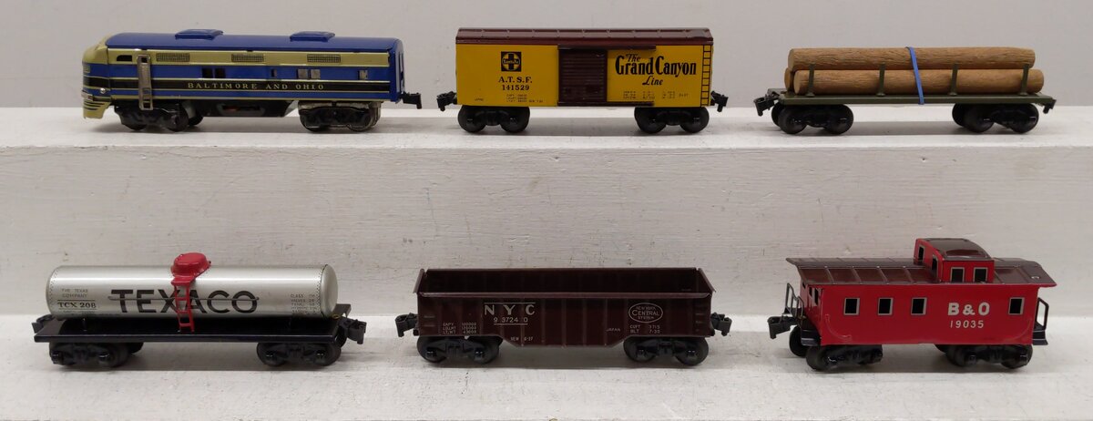 Generic Vintage S Gauge Battery Operated Baltimore & Ohio Diesel Freight Set #88 VG/Box
