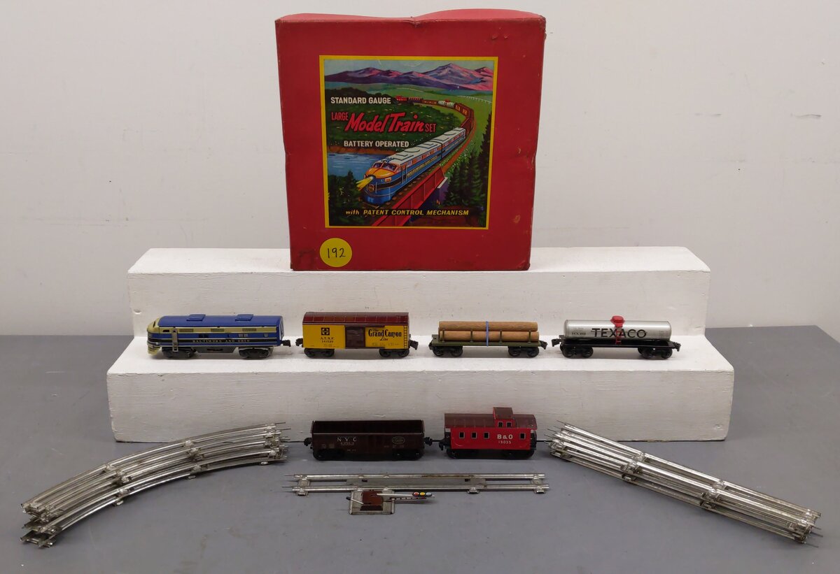 Generic Vintage S Gauge Battery Operated Baltimore & Ohio Diesel Freight Set #88 VG/Box