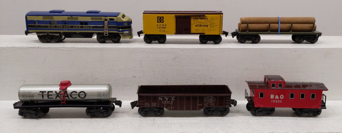 Generic Vintage S Gauge Battery Operated Baltimore & Ohio Diesel Freight Set #88 VG/Box