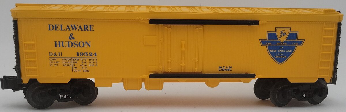Lionel 6-19524 O Gauge Delaware & Hudson Refrigerator Car #19524 EX/Box