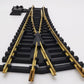 Aristo-Craft 30380 G Brass Left Hand 10' Wide Radius Manual Switch Turnout EX/Box