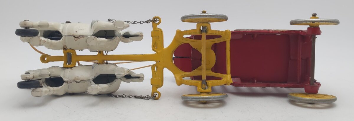 Kenton Cast Iron Overland Circus Wagon & Horses EX