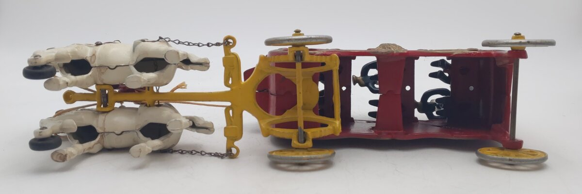 Kenton Cast Iron Overland Circus Wagon & Horses EX