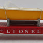 Lionel 6801-50 Vintage O Lionel Flatcar with Boat - White & Yellow Hull EX