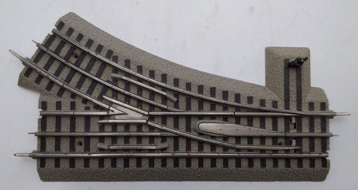 Lionel 6-12018 O-36 Right Hand Manual FasTrack Switch Turnout VG/Box