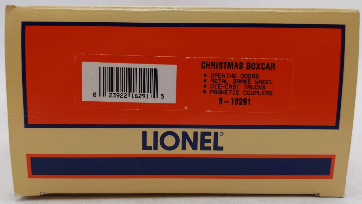 Lionel 6-16291 O Gauge 1998 Christmas Boxcar #9700 EX/Box