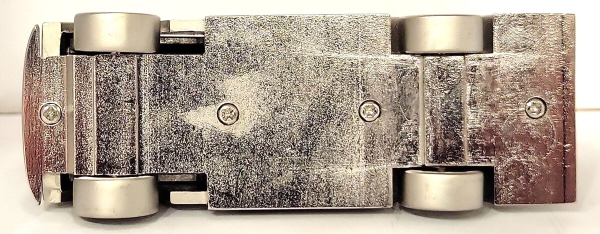 Platinum C442SIL Silver Engineering Car Clock LN/Box