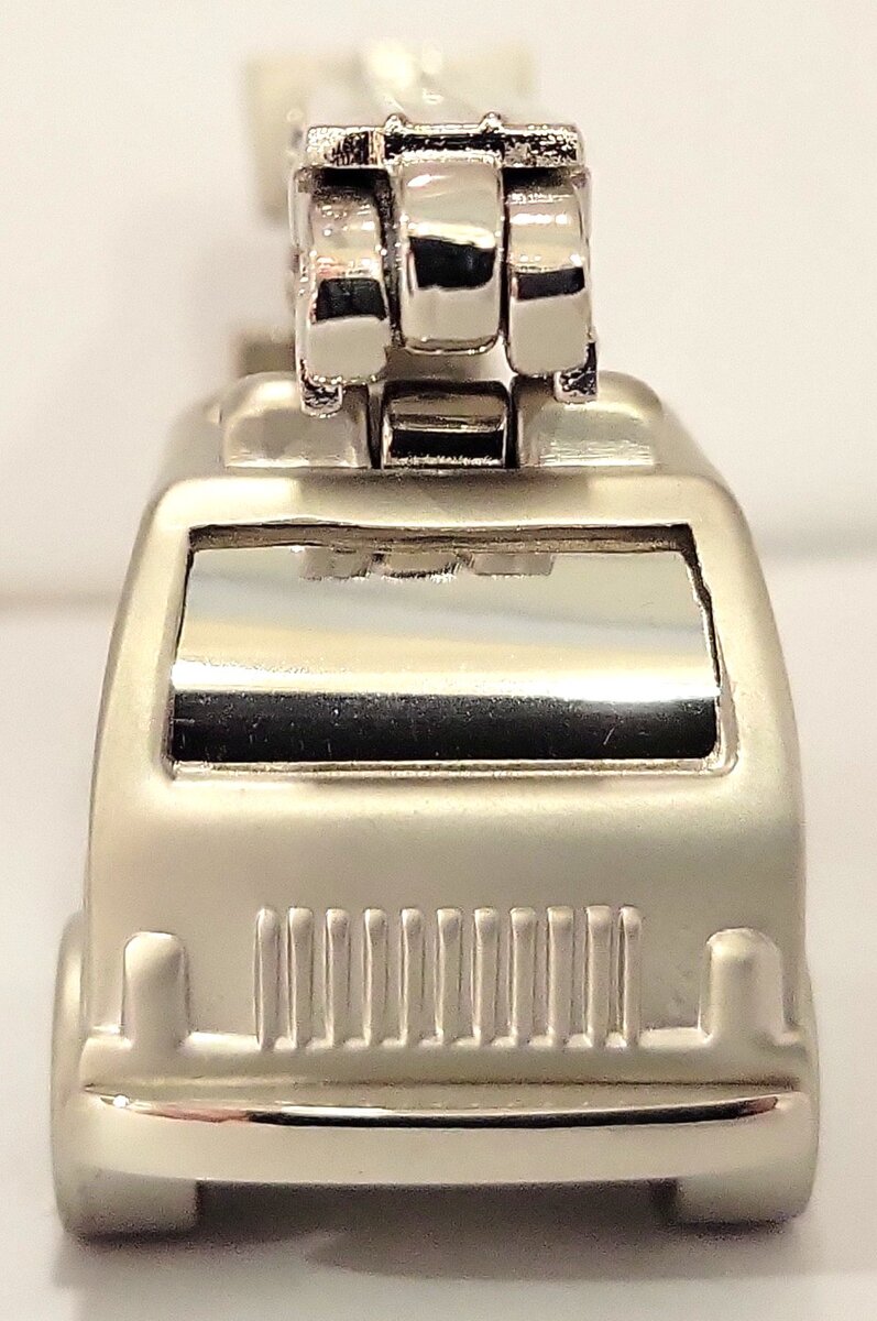 Platinum C442SIL Silver Engineering Car Clock LN/Box