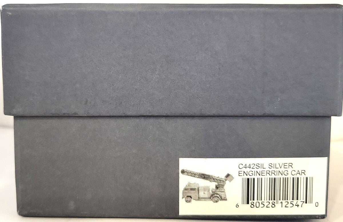 Platinum C442SIL Silver Engineering Car Clock LN/Box