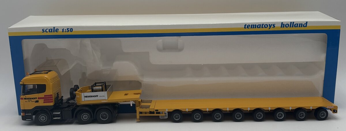 Tematoys 1:50 Nederhoff Gouda Scania 6x4 w/Low Loader EX/Box