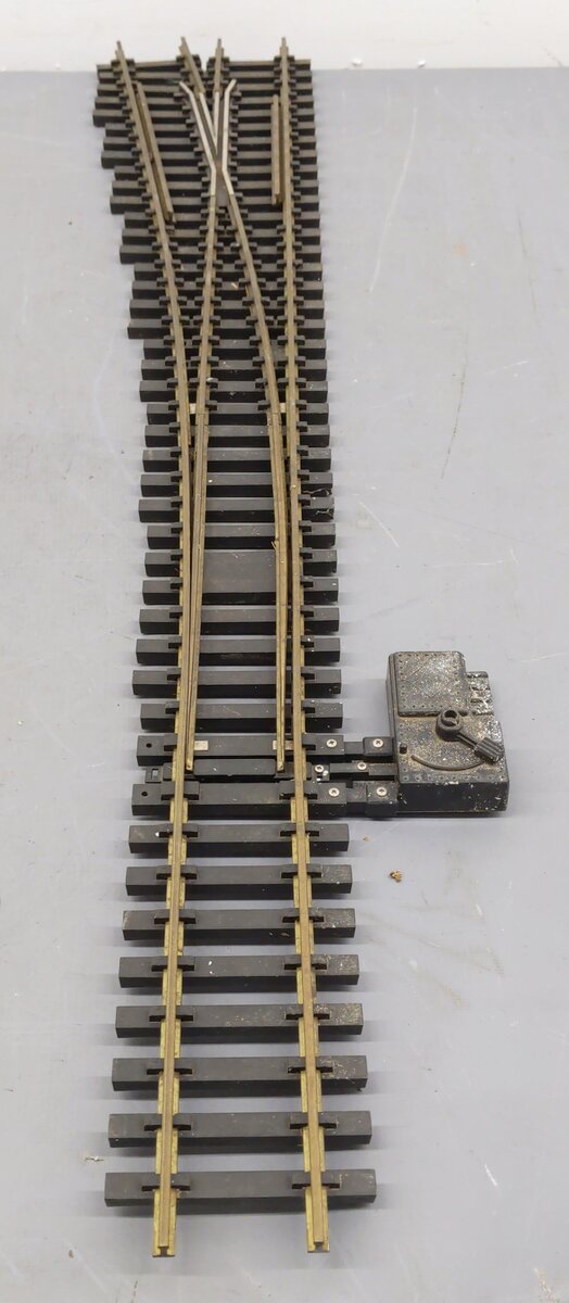 Aristo-Craft 30340 G Scale # 6 Brass Left Hand Manual Switch Turnout VG/Box