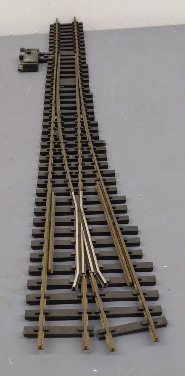 Aristo-Craft 30340 G Scale # 6 Brass Left Hand Manual Switch Turnout VG/Box