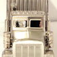 Platinum C375SIL Silver 18 Wheel Truck Clock LN/Box