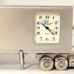 Platinum C375SIL Silver 18 Wheel Truck Clock LN/Box