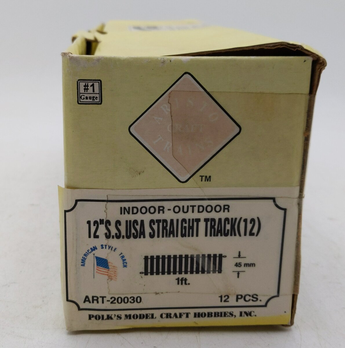 Aristo-Craft 20030 USA Style Stainless Steel 12" Straight Track (10) LN/Box