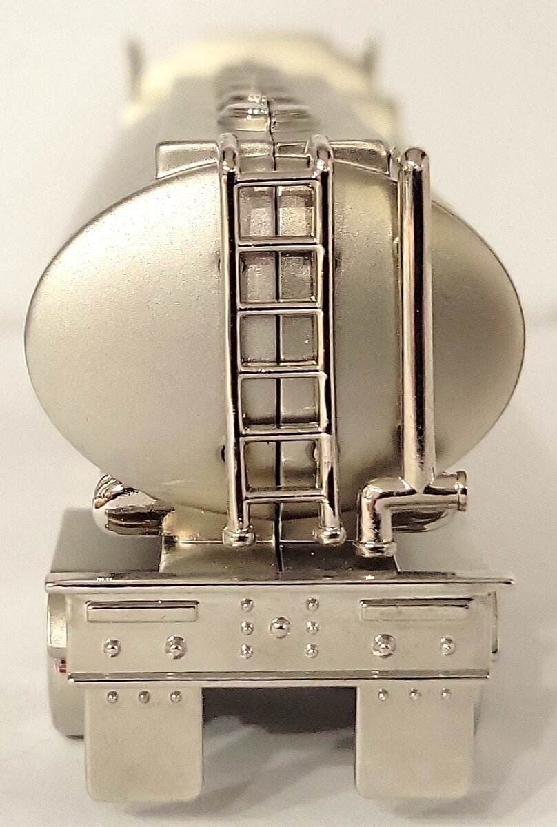 Platinum C376SIL Silver Oil Tank Clock LN/Box