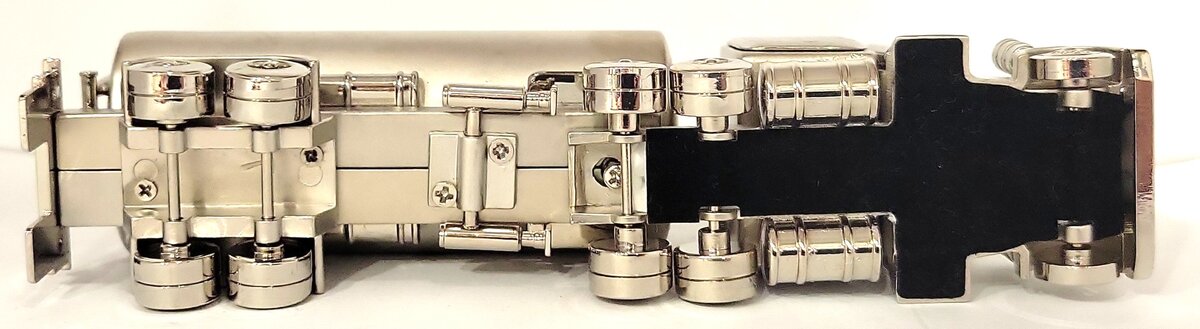 Platinum C376SIL Silver Oil Tank Clock LN/Box