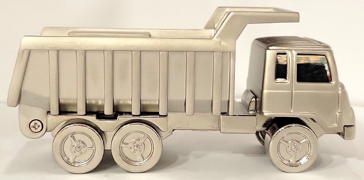 Platinum C439SIL Silver Dump Truck LN/Box