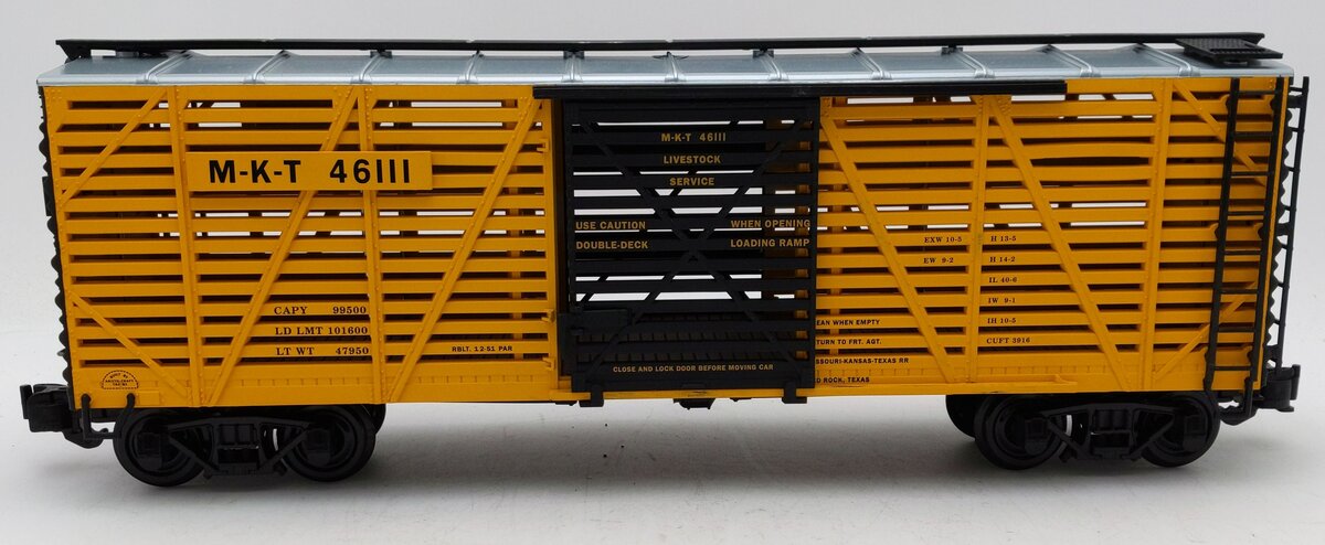 Aristo-Craft 46111 G Scale Missouri-Kansas-Texas Stock Car #46111 EX/Box