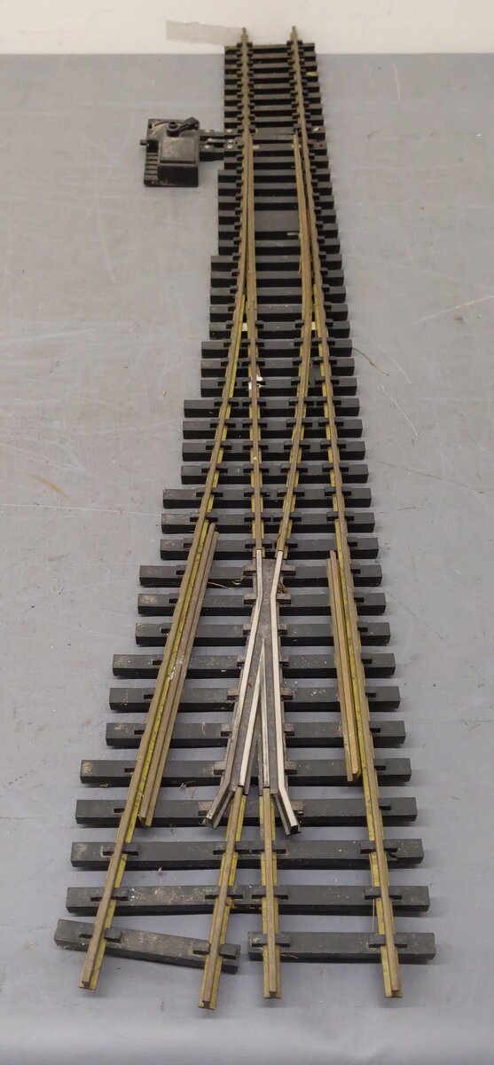 Aristo-Craft 30340 G Scale # 6 Brass Left Hand Manual Switch Turnout VG/Box