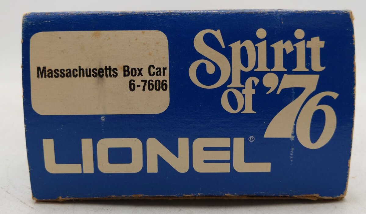 Lionel 6-7606 O Gauge State of Massachusetts Boxcar #7606 EX/Box