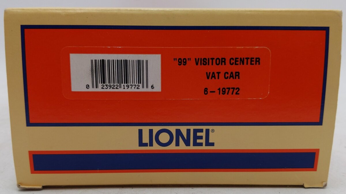 Lionel 6-19772 Lionel Vistor's Center Vat Car #171025 EX/Box