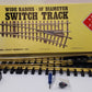 Aristo-Craft 30380 G Brass Left Hand 10' Wide Radius Manual Switch Turnout EX/Box