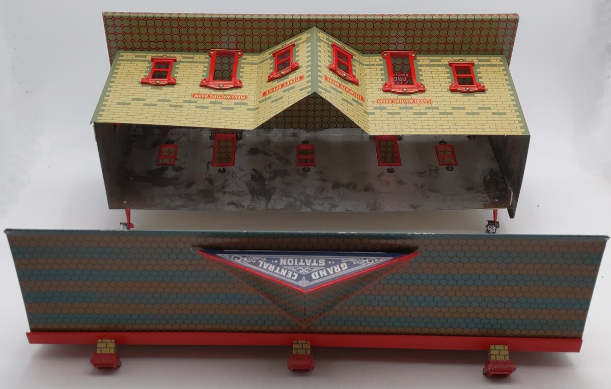 Ives 116 Vintage O Prewar Grand Central Tinplate Lithographed Station VG