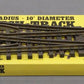 Aristo-Craft 30370 G Brass Wide Radius Right Hand 10' Manual Switch Turnout/Box
