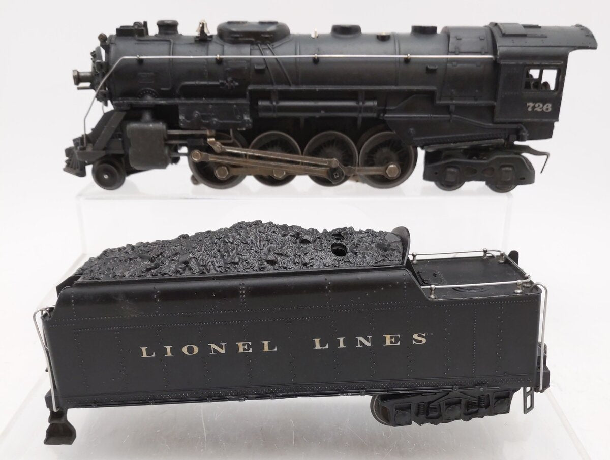 Lionel 726 Vintage O Berkshire 2-8-4 Steam Locomotive & 2426W Tender