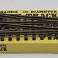 Aristo-Craft 30370 G Brass Wide Radius Right Hand 10' Manual Switch Turnout VG/Box