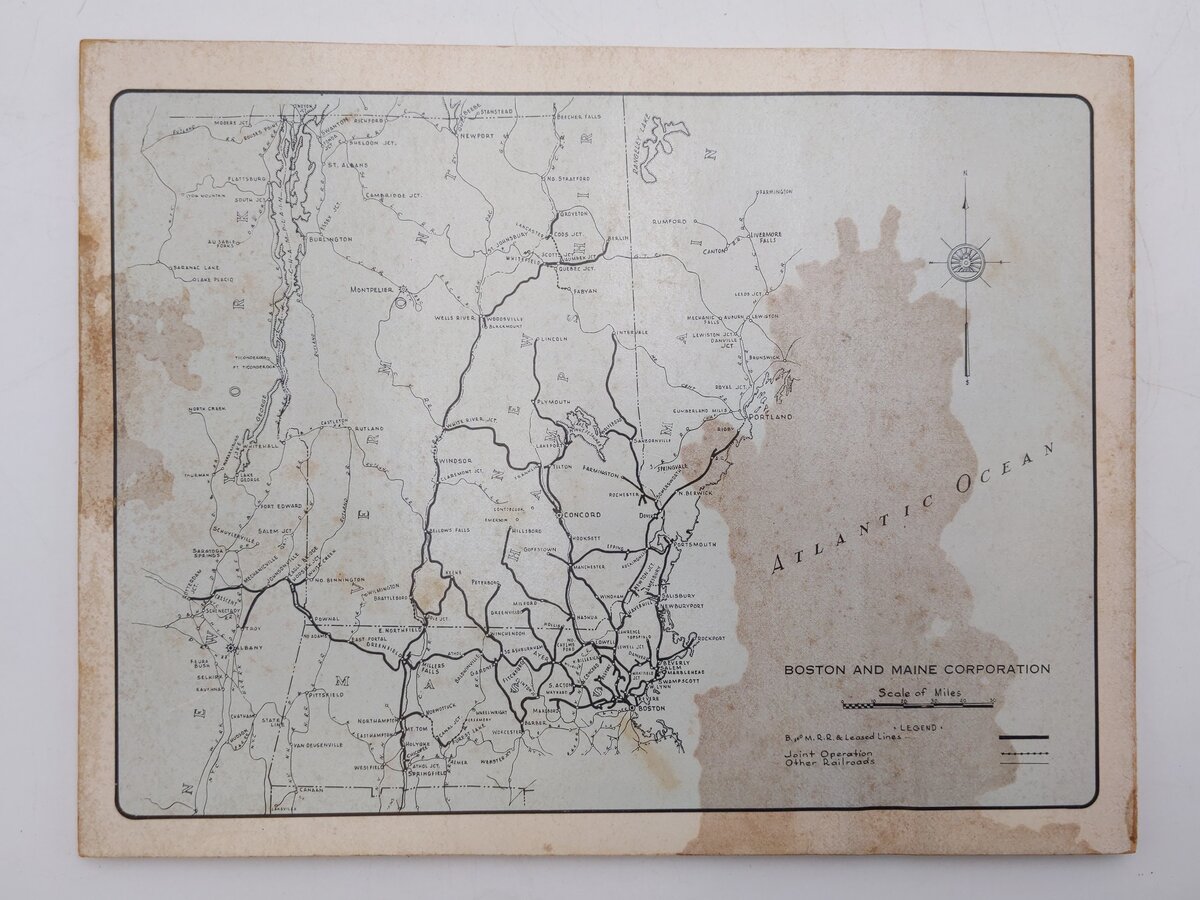 Trains of Northern New England Hardcover Book By John Krause and Fred Bailey VG