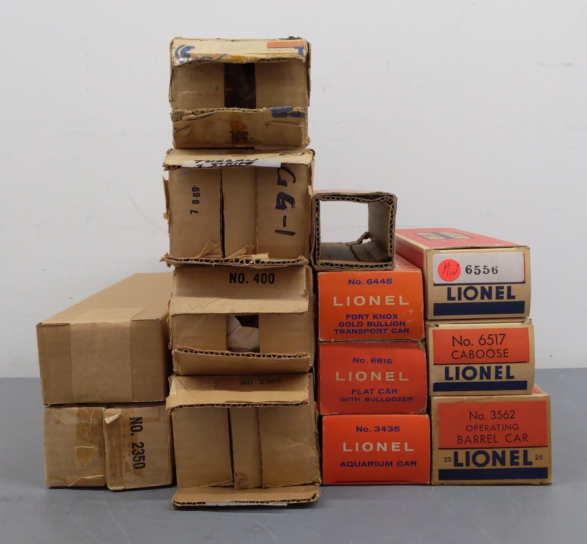 Lionel Vintage O Empty Boxes: 2350, 2360, 3435, 6445, 3562, 6517, 6816, 400 [13]/Box